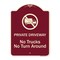 Signmission Designer Series-Private Driveway. No Trucks No Turnaround, 24" x 18", BU-1824-9779 A-DES-BU-1824-9779 - alternate 1